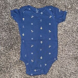 Carter's Blue Nautical Print Kids One Piece